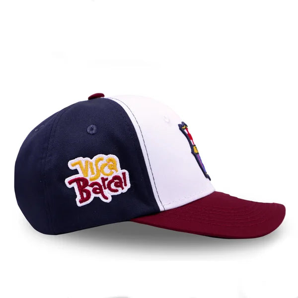 GORRA BARCELONA TRICOLOR BLANCO