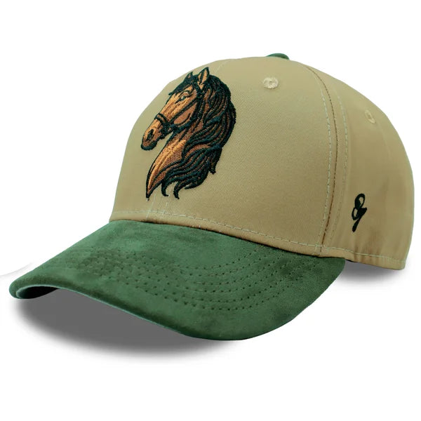 GORRA CABALLO CAQUI LINCE VERDE MILITAR