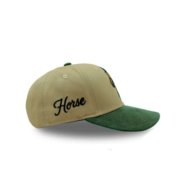 GORRA CABALLO CAQUI LINCE VERDE MILITAR