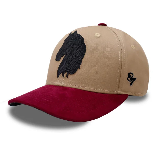 GORRA CABALLO CAQUI LINCE VINOTINTO