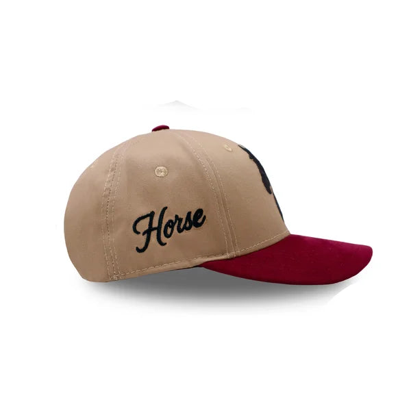 GORRA CABALLO CAQUI LINCE VINOTINTO