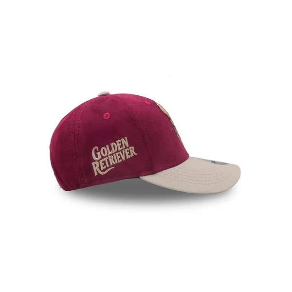 GORRA GOLDEN RETRIVER VINOTINTO