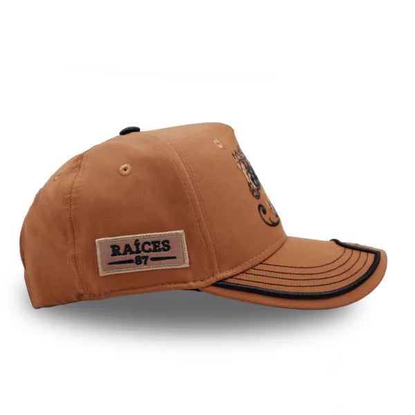 GORRA TRES CABALLOS CAFE