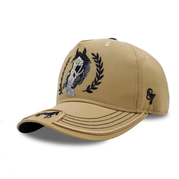 GORRA CABALLO CAQUI