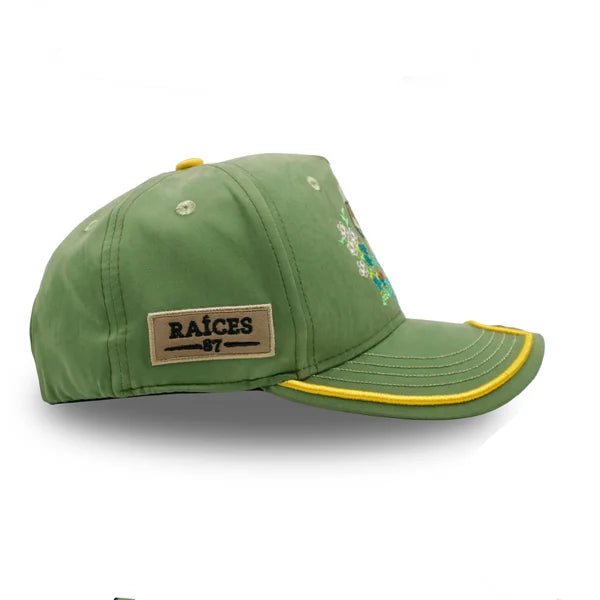 GORRA CABALLO FLORES VERDE