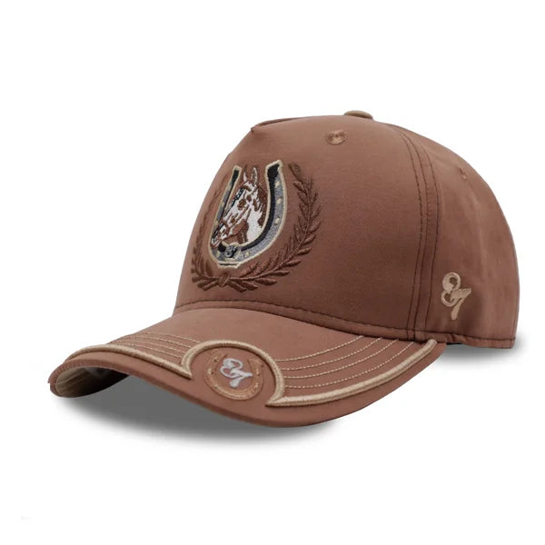 GORRA HERRADURA CABALLO CAFE