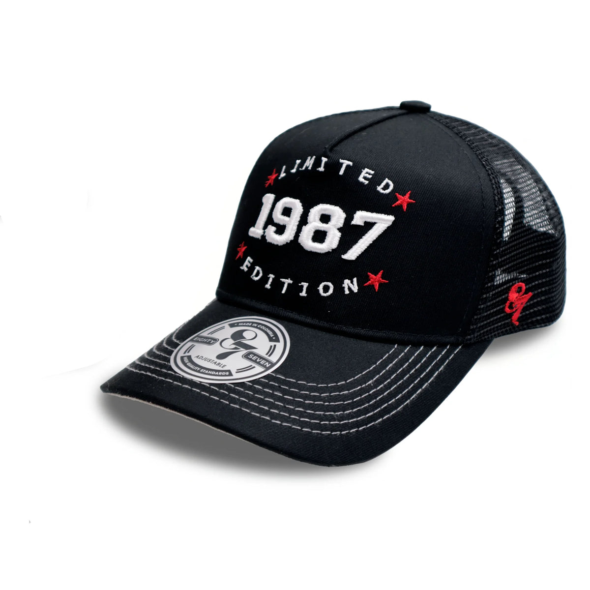 GORRA TRUCKER NEGRA 1987