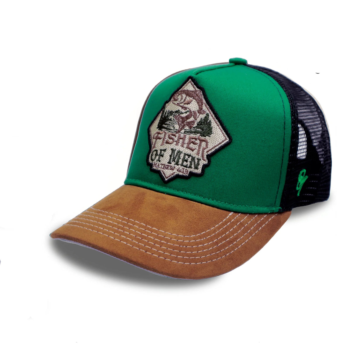 GORRA TRUCKER AJUSTABLE VERDE FISHER OF MEN