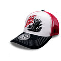 GORRA TRUCKER AJUSTABLE BLANCO CON ROJO LETS ROCK