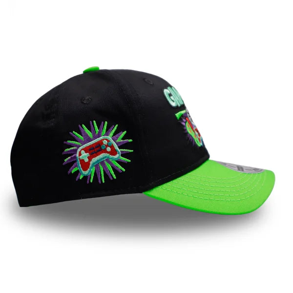 GORRA NIÑOS GAMER NEGRO VERDE