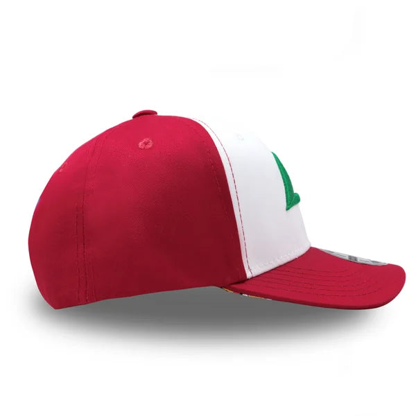 GORRA ASH BLANCO RUANA ROJO