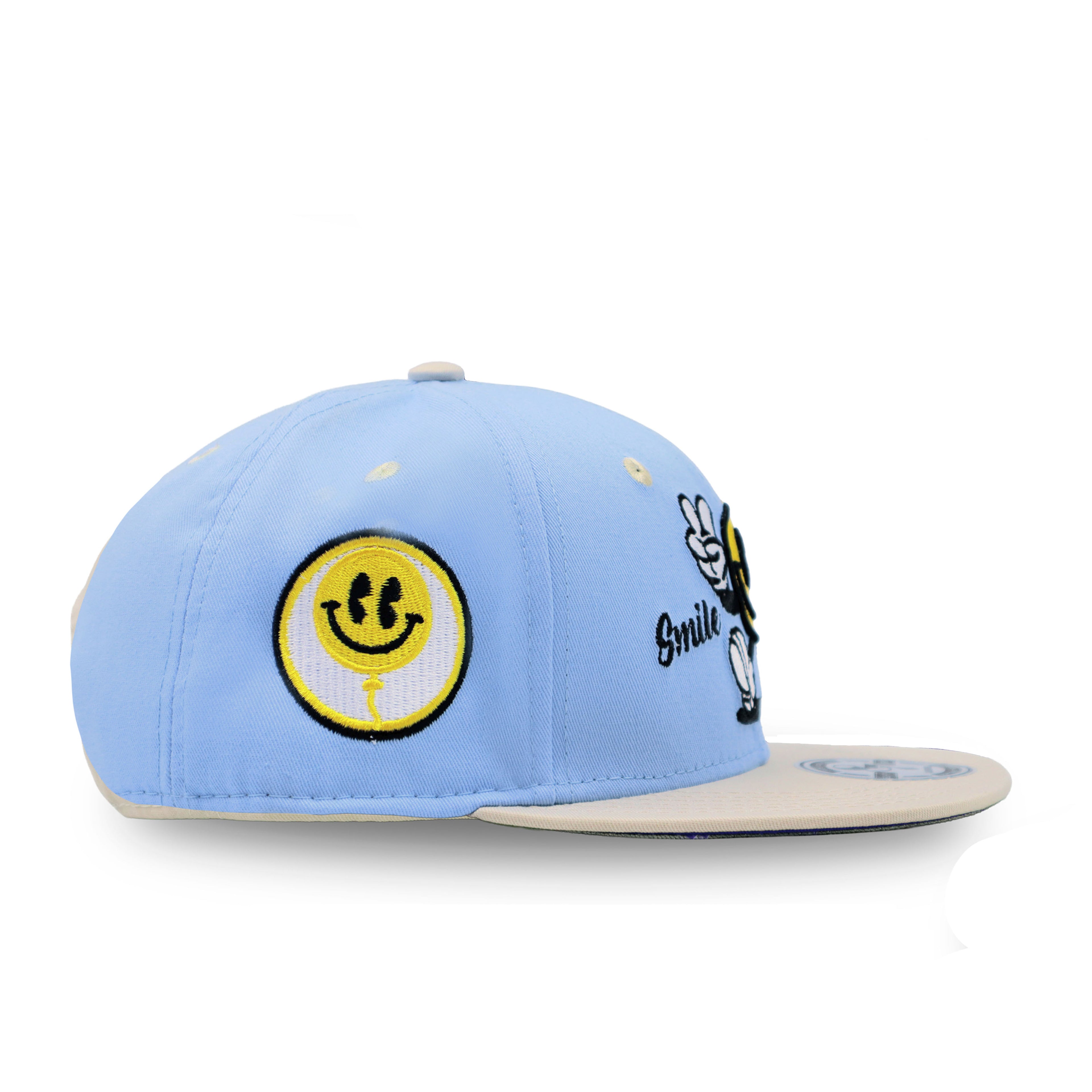 GORRA EMOJI AZUL BEBE