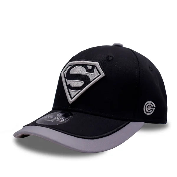 GORRA SUPERMAN PLANA NEGRO