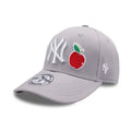 GORRA NY APPLE GRIS