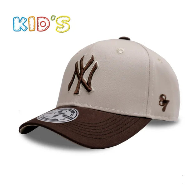 GORRA NIÑO NY BEIGE CAFE