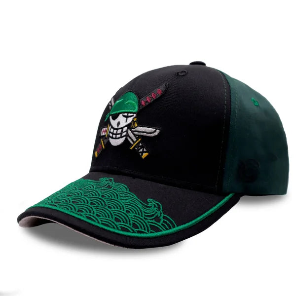GORRA ZORO NEGRO RUANA VERDE BOTELLA
