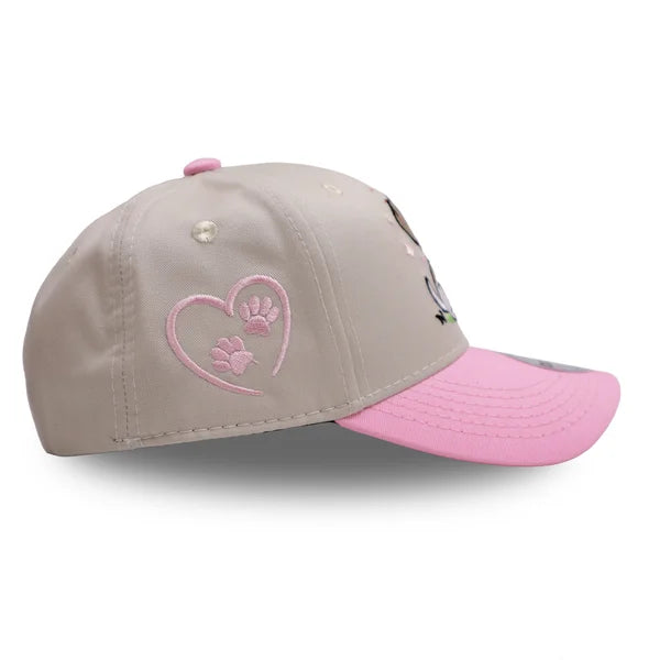GORRA NIÑOS CACHORRITA BEIGE ROSADO