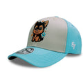 GORRA NIÑOS PERRITO BEIGE AZUL