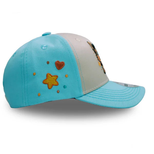 GORRA NIÑOS PERRITO BEIGE AZUL