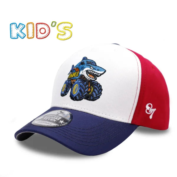 GORRA CARRO TIBURON TRICOLOR BLANCO