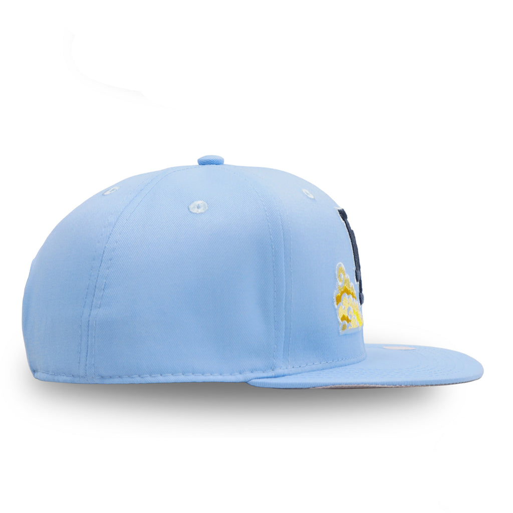GORRA PLANA ANGELES NUVE AZUL BEBE