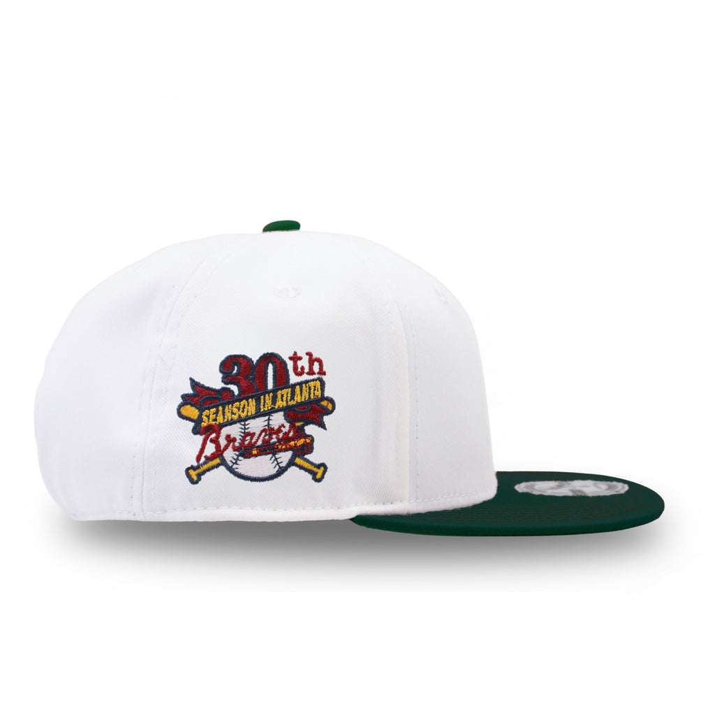 GORRA PLANA BRAVES BLANCO VERDE