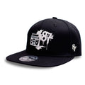 GORRA PLANA NEGRA AJUSTABLE EIGHTY HIP HOP
