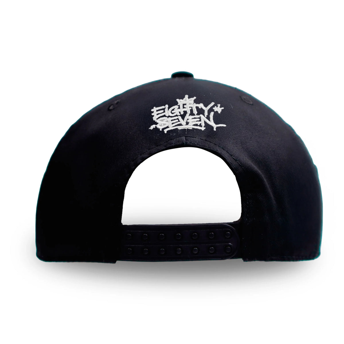 GORRA PLANA NEGRA AJUSTABLE EIGHTY HIP HOP