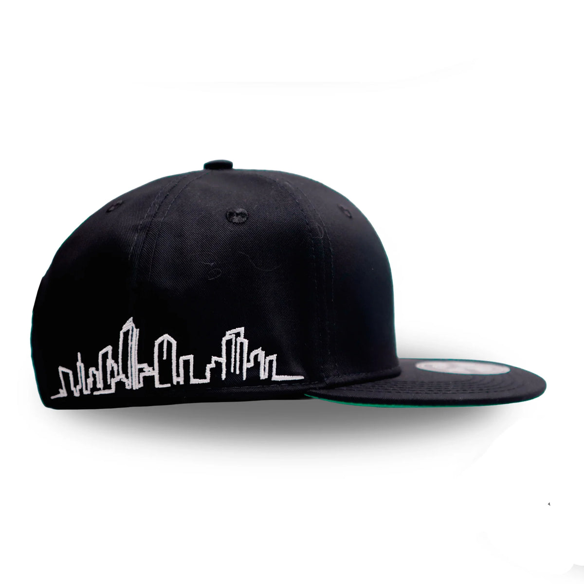 GORRA PLANA NEGRA AJUSTABLE EIGHTY HIP HOP