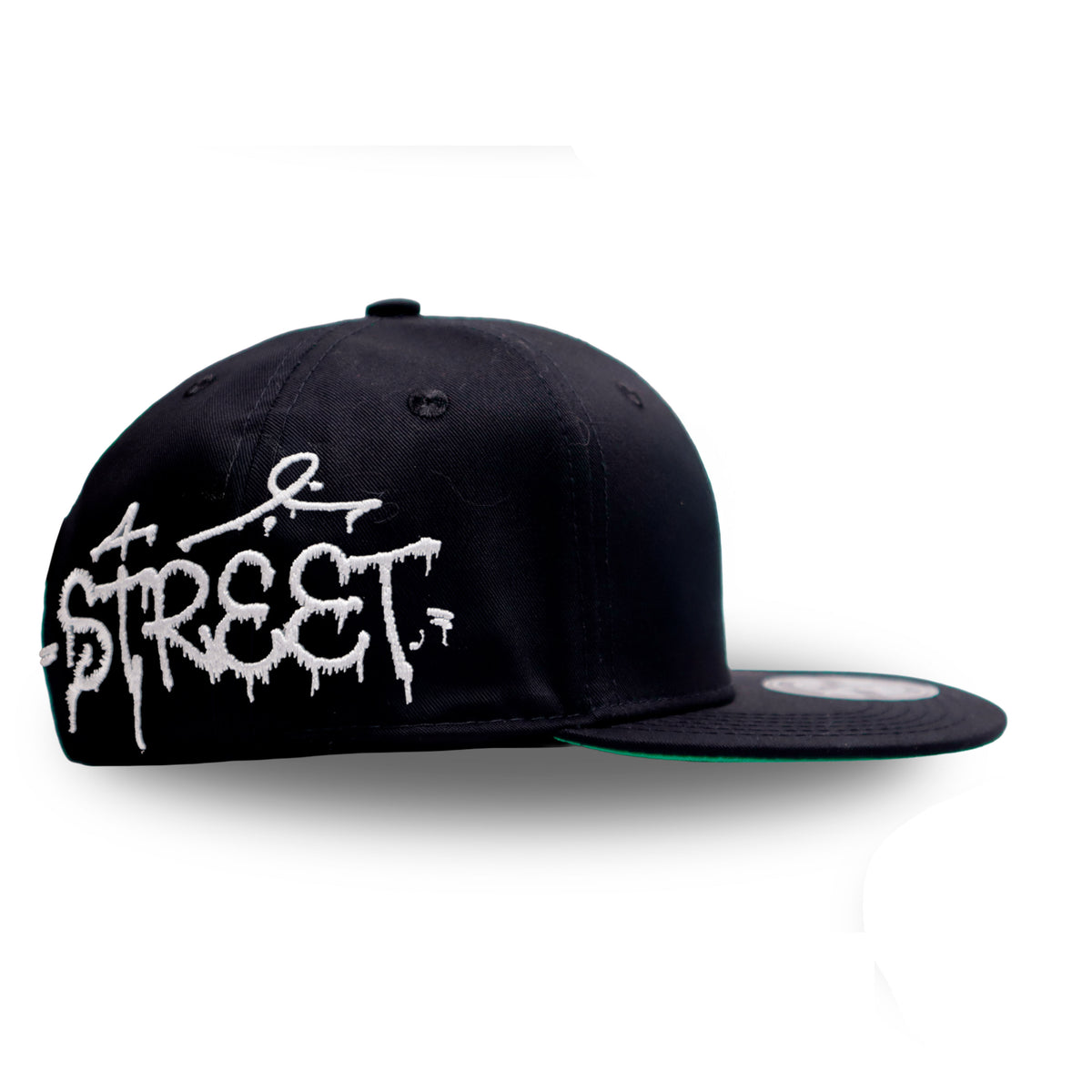 GORRA PLANA NEGRA CON GRIS MADE TOWN