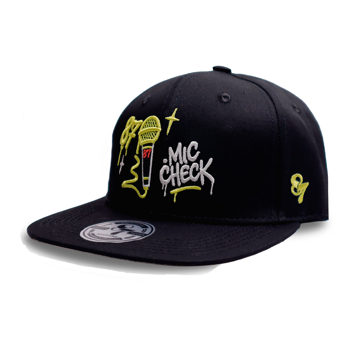 GORRA PLANA NEGRA MICK CHEK