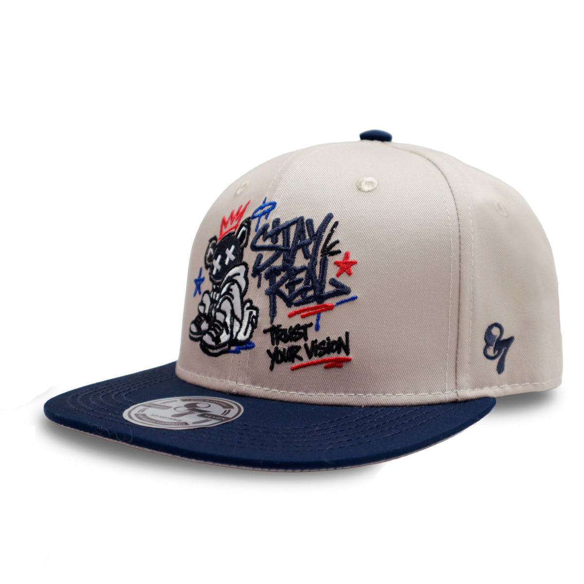 GORRA PLANA AJUSTABLE BEIGE STORY REAL
